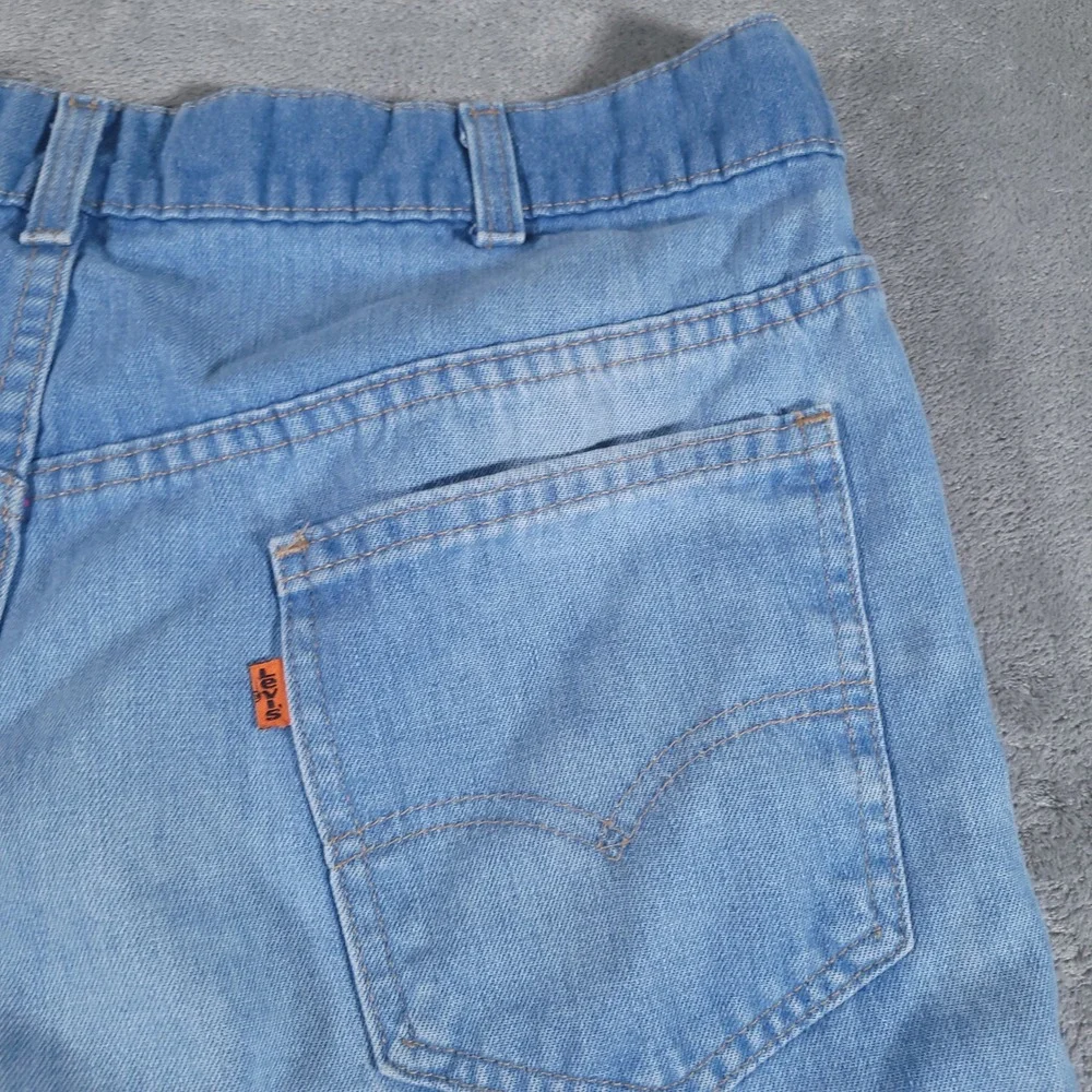 Levi's Jeans Men 34x27 Blue Skosh More Comfort Vintage 80s Orange Tab Straight